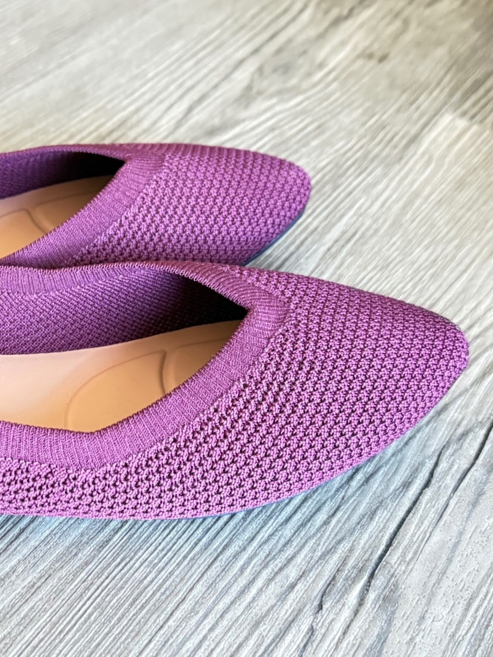 A New Day Claire Women's Knit Washable Ballet Flats Burgundy Size 7.5 NWT - Picture 3 of 7